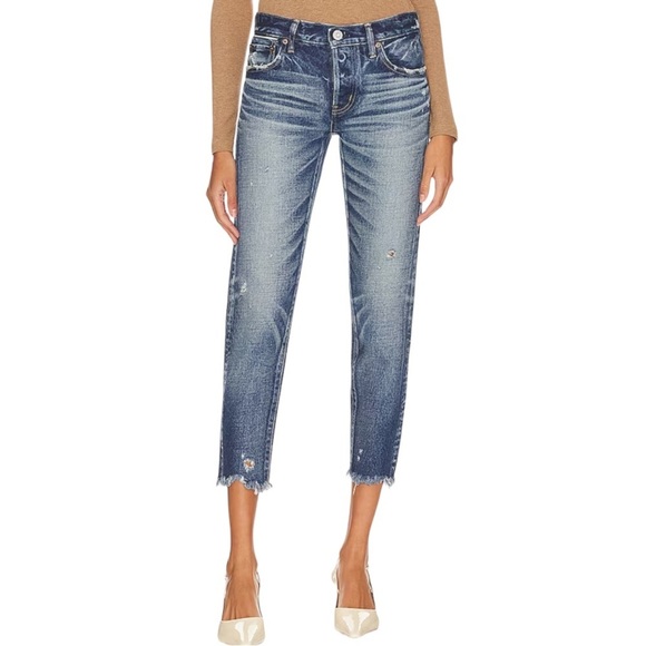 Moussy Denim - NWT Moussy Jeans Vintage Keller Tapered in Dark Blue Size 24